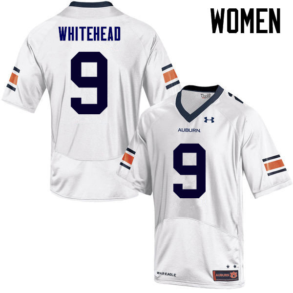 Women Auburn Tigers #9 Jermaine Whitehead College Football Jerseys Sale-White